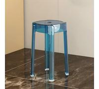 Clear Acrylic Bar Stool,Modern Transparent Bar Chair, Stackable Counter Height Barstool,Backless Kitchen Patio Stool for Dining Room Living Room Indoor Outdoor