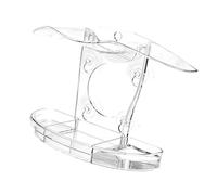 Clear Acrylic Bird Feeder with Open Structure for Small Birds and Observe Feeding Activities Hanging Bird Feeder