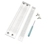 Clear Acrylic Bookbinding Hole Puncher with Stitching Positioning Guide for Sewing Notebooks Journals Documents Binding Bookbinding Craft Supplies