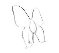 Clear Acrylic Butterfly Vase - Acrylic Vase, Elegant Flower Pot with Frame, Butterfly Shape Holder with | Interior Table Accent for Children, Parents Loved a Living Room at Home