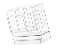 Clear Acrylic Card Holders Protective Multiple Slot Design, A | Sturdy Multiple Layer Clear Card Holders with Secure Storage Portable Clear Acrylic Card Cases Unique Modern Design