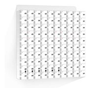 Clear Acrylic Cell Phone Locker Box - Wall-Mounted Secure Storage with Lock & Keys for Office, School, Classroom, Factory - Durable Cell Phone Cabinet,Clear-60 Doors (Clear A100 Doors)