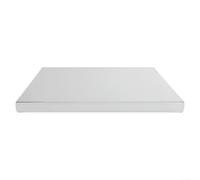 Clear Acrylic Chopping Board Set Style Single Large 18x14 Inch Anti-Slip Feet Drip Juice Groove for Bread Fruit(A)