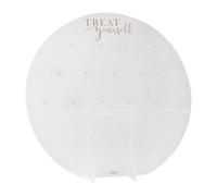 Clear Acrylic Circular Wedding Donut Wall