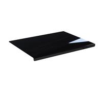 Clear Acrylic Cutting Board with Lip Non-Slip Acrylic Transparent Chopping Boards for Kitchen Counter Dishwasher Kitchens Accessories (45 * 40cm 5mm Black, M)
