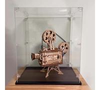 Clear Acrylic Display Box with Black Base, Dustproof Acrylic Display Case, Multi Sizes Collectibles Figurines Showcase Transparent Storage Bins(45x45x40cm(18x18x16in))