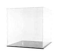 Clear Acrylic Display Case-Assemble Countertop Box for Display-Clear Display Box,Dustproof Protection Showcase for Toy Collectibles (10x10x10inch)