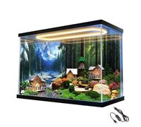 Clear Acrylic Display Case with Led Light, 18 20 22 24 in Extra Large Acrylic Display Box, Rectangle Storage Showcase for Miniature Landscape(55x20x20cm/22x8x8in)