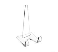 Clear Acrylic Display Stand for Photo Frame Easel, Picture Plate Holder and Album Postcard Support, Transparent Document Prop, Sturdy Countertop Art Organizer(A)