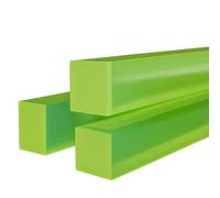 Clear Acrylic Dowel Rods Round Sticks, Polyurethane Rod PU Rubber Stick 1-50mm Thickness Multiple Sizes 75-80A Durometer(10 * 25 * 1000mm)