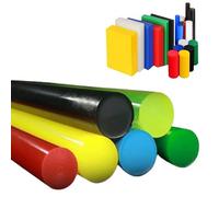 Clear Acrylic Dowel Rods Round Sticks, Polyurethane Round Rod Multicolor Diameter 20-70mm x 500mm(Green,Dia55*H500mm)