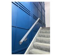 Clear Acrylic Hand Rail No Bubbles 3ft/4ft/5ft/6ft/10ft/12ft/13ft/20ft, Custom Acrylic Lucite Handrail Kit for Indoor Stairs, Wall Mount Transparent Railing with Stainless Steel Brackets(Silver Bracke