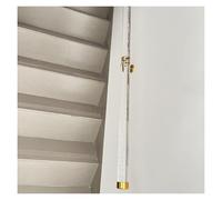 Clear Acrylic Hand Rail with Bubbles 3 4 5 6 10 12 13 14 20 Ft, Round Rod Handrail with Metal Brackets for Indoor Stair/Outdoor Step, Wall Mounted Hand Rails Grab Bar Railing(245cm(8ft))