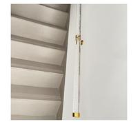 Clear Acrylic Handrails for Indoor Stairs - 3ft/4ft/5ft/6ft/8ft/10ft/12ft/14ft/20ft Non-Slip Crystal Staircase Handrail for Home Porch Indoor Hallway Loft, Complete Kit(190cm/6.23ft)