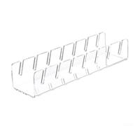 Clear Acrylic Hat Display Rack for Baseball and Sun Hats Space Saving Vertical Design to Organize and Showcase Hats in Retail or Home Settings (Transparent)