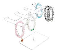 Clear Acrylic Jewelry Rack for Bracelets Necklaces Earrings Portable Storage and Decorative Display Stand Stylish Showcase Stand