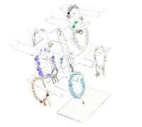 Clear Acrylic Jewelry Rack for Bracelets Necklaces Earrings Portable Storage and Decorative Display Stand Stylish Showcase Stand