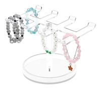 Clear Acrylic Jewelry Rack for Bracelets Necklaces Earrings Portable Storage and Decorative Display Stand Stylish Showcase Stand