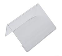 Clear Acrylic L Shape Sign Holder 40 Pack for Name Cards Tags Labels Table Top Display Stand Poster Rack Utility Pole Mount (4 * 6cm)