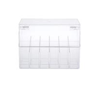 Clear Acrylic Lipstick Organizer with Lid, Lipgloss Holder, 18/26 Space Beauty Makeup Storage, Stylish Design for Bedroom Bathroom Salon, Acrylic Cosmetic - 18 Spaces, Clear