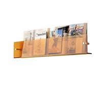Clear Acrylic Magazine Rack, Acrylic Wall Magazine Rack Clear Brochure Holder Mount, Hanging(27.3 in)