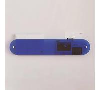 Clear Acrylic Magazine Rack, Modern Acrylic Magazine Rack Wall Mounted Clear Brochure Display Stand(Blue,80cm(31 1/2"))