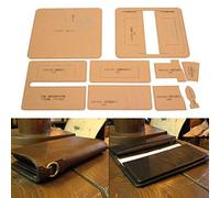 Clear Acrylic Making Stencil Leather Wallet Template KitWallet Acrylic Template for DIY Leather Craft Office Supplies
