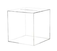 Clear Acrylic Money Box Glass Unbreakable Bank Transparent Saving Piggy Box Square Box, Coin And Cash Savings Organizer Perfect For Budgeting Financial Goals