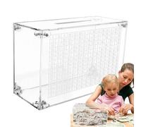 Clear Acrylic Money Saving Bank, Clear Money Bank - Money Box Adults with Counter,Public Acrylic Bank Boys and Girls, Money Saving Box Bill Cash Coin