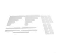 Clear acrylic multi tier ladder display stand for arranging collectible figures toys jewelry lipsticks nail polish and other small decorative objects on counters and desks (five floors)