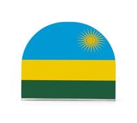 Clear Acrylic Napkin Dispenser 2 Pack 4mm Thick Acrylic Space-Saving Modern Design Luncheon & Cocktail Napkin Holder Countertop & Coffee Table Sturdy & durables National Flag Of Rwanda