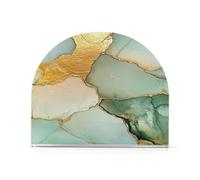 Clear Acrylic Napkin Dispenser 2 Pack Holds 50-60 Napkins Double-Sided Printed Napkin Fit Bathroom & Nightstand Easy to Clean Marble Sage Green Yellow