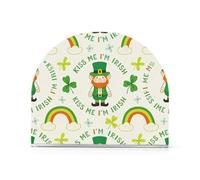 Clear Acrylic Napkin Dispenser 2 Pack Holds 50-60 Napkins Space-Saving Modern Design Luncheon & Cocktail Napkin Holder Countertop & Coffee Table Easy to Clean Kiss Me I'm Iris Leprechaun