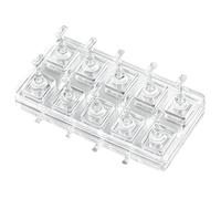 Clear Acrylic Non-Magnetic Nail Art Stand, Large Capacity Nail Tip Holder with Double-Sided Tape for Painting & Display, Portable Manicure Practice Stand for DIY Nail Art, Home Use and Salon Supplies