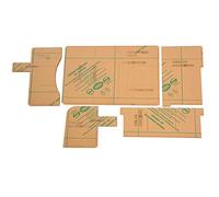 Clear Acrylic Notebook Bag Diary Book CASE Pattern Template Stencil for Leather Craft Tool
