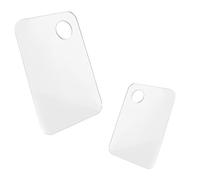 Clear Acrylic Paint Palette - 2pcs Acrylic Artist Palette - Non-Stick Oil Paint Palette - Art Transparent Paint Pallet, Oval Shaped Artist Painting Palette, Painting Palette (square)