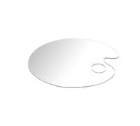Clear Acrylic Paint Palette,Non-Stick Oil Paint Palette Oval Shaped Artist Painting Palette Mixing Palette Art Paint Tray Palettes with Protective Film for DIY Art Craft Painting (30 x 20 cm)