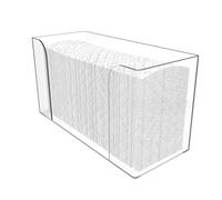 Clear Acrylic Paper Towel Dispenser, Countertop & Wall Mounted Fold Hand Towel Holder, 29x10.6x17cm Modern Guest Towel Napkin Tray for C/Z/Trifold/Multi-Fold Towels