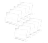 Clear Acrylic Photo Frame Holders 10pcs for Effective Desk Organization (E)