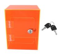 Clear Acrylic Piggy Bank for Adults Kids Openable Large Sturdy Money Saving Jar for Cash Coin with 2 Keys (A)