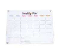 Clear Acrylic Planning Board with Magnetic Fridge Dry Erase Whiteboard for Weekly Monthly Scheduling for Home Classroom Office Use Thick Material Nano Coated Film