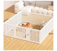 Clear Acrylic Plastic Dog Playpen Indoor,for Puppy Cat Rabbit Ferret Transparent Pet Pen,Easy Assemble Whelping Crate Kennel Cage Enclosure for Small & Medium Dogs(12 pieces)