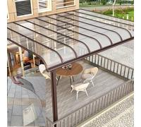 Clear Acrylic Plastic Sheet - 2mm Thick Polycarbonate Roofing Sheets for Outdoor Canopy Cover, Greenhouse, Shed, Carport