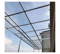Clear Acrylic Plastic Sheet Roofing Sheets 1mm Waterproof Glass Replacement for Greenhouse, Canopy, Carport, Customizable(0.6x1m/2x3.3ft)