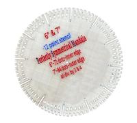 Clear Acrylic Quilting Template Circular Knitting Auxiliary Tool Sewing Measuring Stencil for Fabric Cutting Perfect Proportion Art Tool