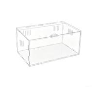 Clear Acrylic Reptile Cage Compact Habitat for Pets Clear Acrylic(20 * 12 * 12cm)