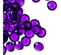Clear Acrylic Rhinestone Diamonds Sparkling Table Scatters & Confetti for Weddings, Bridal Showers, Birthdays, Vase Fillers, & Party Decorations - Crystal Gems Elegant Décor - Purple 2000