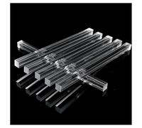 Clear Acrylic Rod 6PCS Solid Plastic Bar Stick Dowel Rods for DIY Crafts 6pcs Plastic rods(2mmx2mmx200mm)