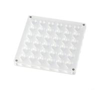 Clear Acrylic Seashell Display Box with 36 Grids, Functional Design for Collecting, Sorting, and Showcasing Natural and Craft Items (Heart shape)