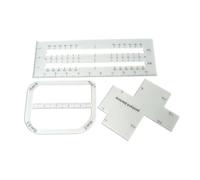 Clear Acrylic Sewing Ruler Set, Curve Templates for Bag Making | Durable acrylic sewing ruler set for precise fabric cutting, ideal for DIY handbag and quilting 3pcs